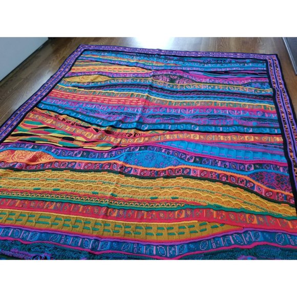 Vintage Coogi Casa Australia Merino Throw Blanket - Picture 9 of 13